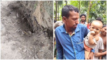 ময়মনসিংহে শিশুকে কবর দিতে গর্ত খুঁড়লেন মা